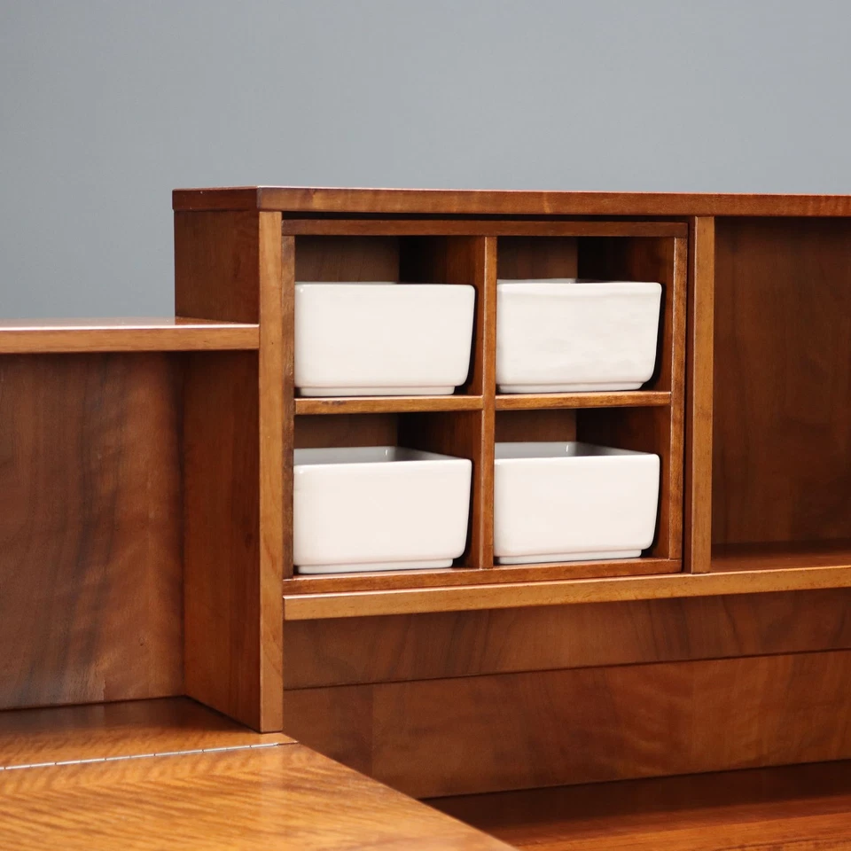 Armario Diseño Vintage Silvio Coppola para Chapa de Nogal Bernini Original Foto 4 de 4