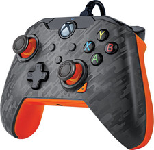 Image of PDP 049-012-CMGO Wired Game Controller Xbox Series XS & PC Orange & Carbon