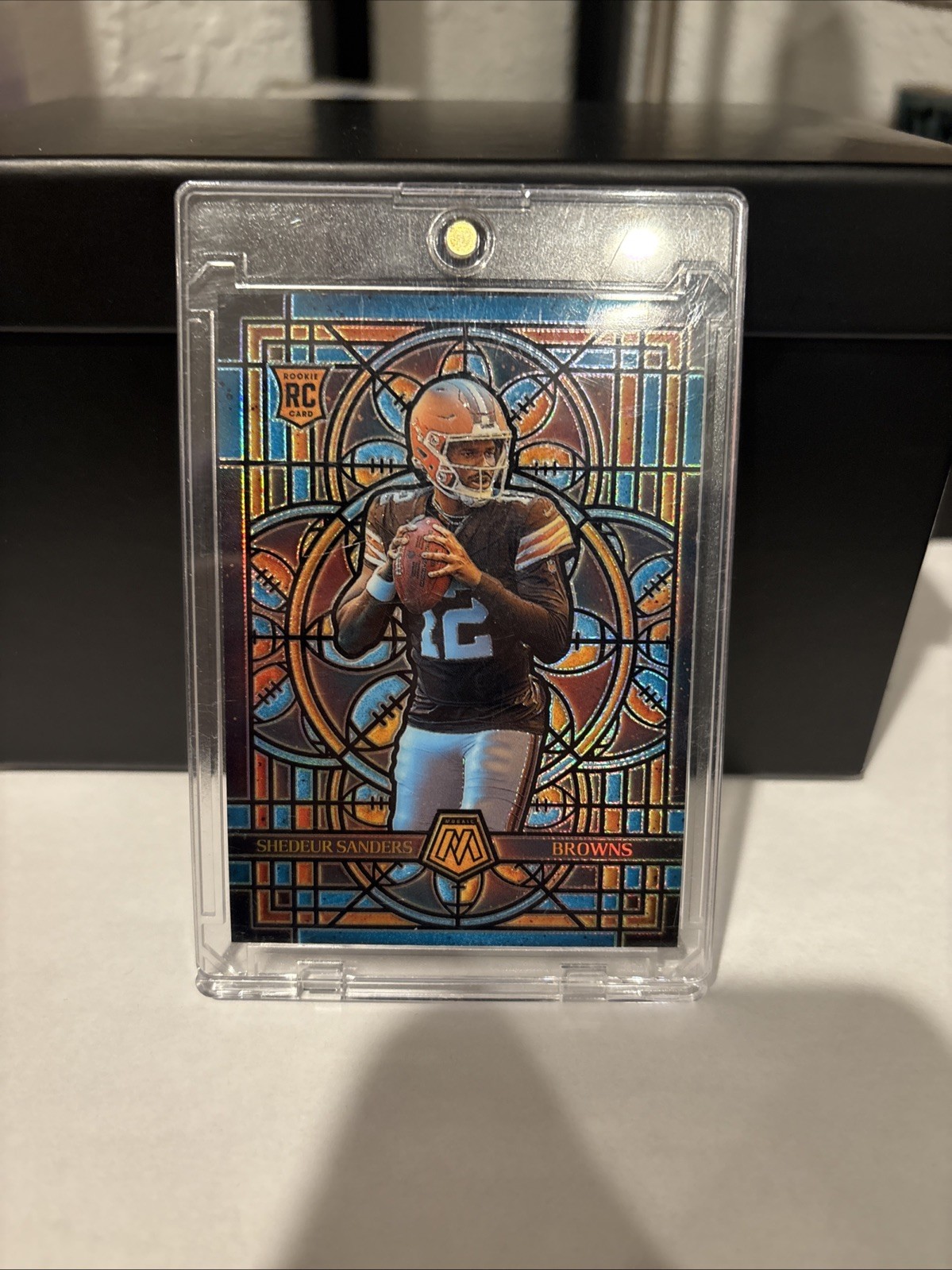 2025 Mosaic Football Shedeur Sanders Stained Glass SSP Case Hit