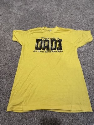 Vintage Htf Dads Root Beer Made In The USA  T-shirt Soda Pop