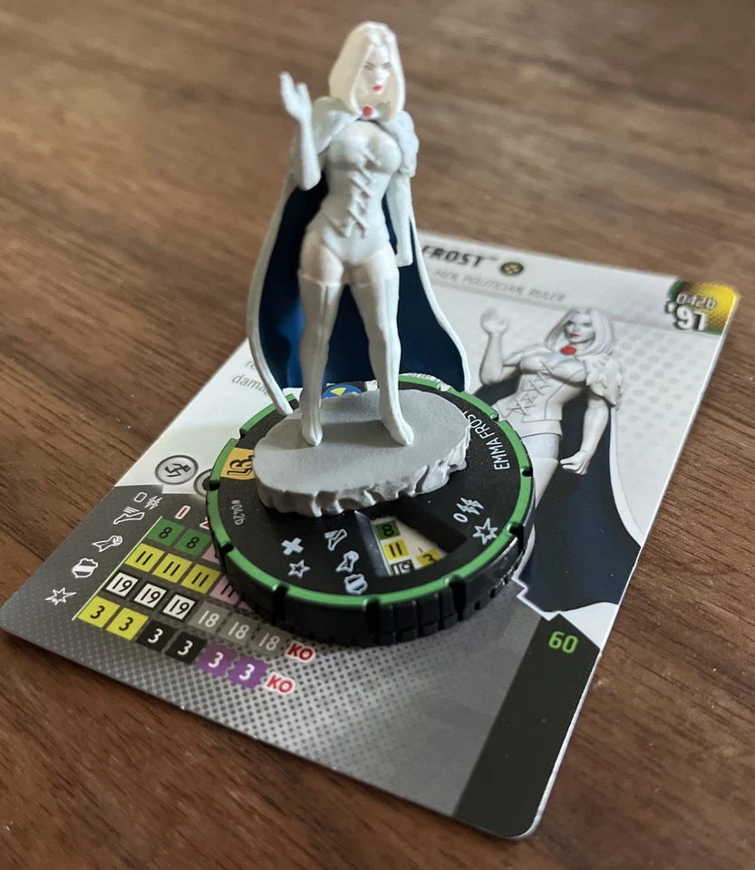 Heroclix Emma Frost 042b Marvel X-Men 97 Super Raro Prime Foto 4 de 4