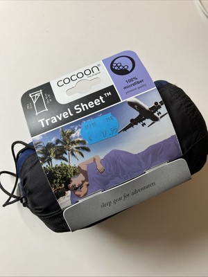 Cocoon 290g Hüttenschlafsack MFT 85 TravelSheet 100% Microfiber 220 X 90 cm Blue