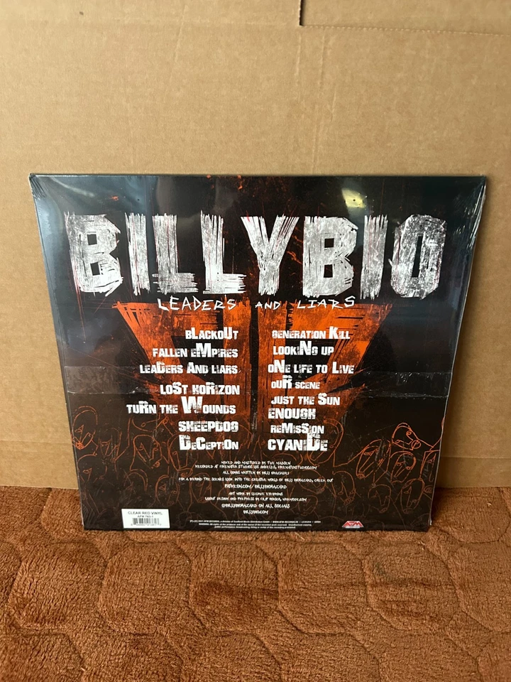 BILLYBIO - LEADERS AND LIARS AFM 763-1 2021 Red LP US PUNK METAL HARDCORE SS - Image 3 of 4