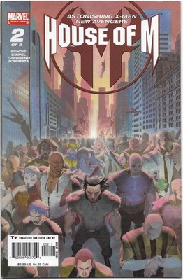 House of M #2 (Marvel Comics August 2005) Magneto Scarlet Witch Bendis Coipel 