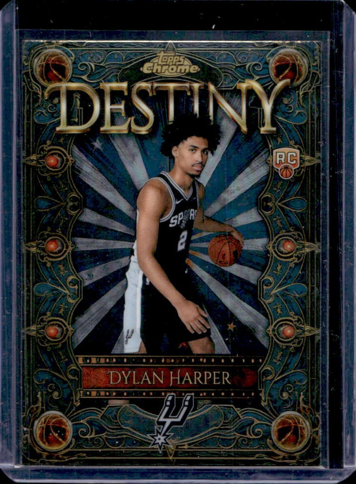 2025-26 Topps Chrome Dylan Harper Destiny RC Refractor Rookie #D-2 Spurs