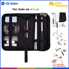 Jewelry Measuring Tool Set Ring Sizer Gauge Mandrel Polishing Clamp Jewelry M...