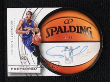2014-15 Panini Preferred Roundball Die-Cut 97/99 Jordan Clarkson #9 Auto 0l5n