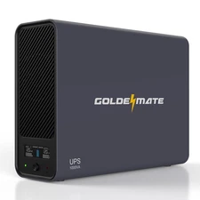 GOLDENMATE 1000VA/800W Lithium UPS Battery Backup & Surge Protector, Backup B...