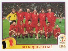 549 Team Belgium - Panini FIFA World Cup 2002 BLACK BACK