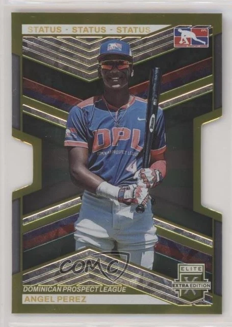 2023 Panini Elite Extra Edition Gold Status Die-Cut 1/10 Angel Perez #192 1eh5