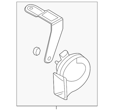 #ad Genuine Audi Low Note Horn 4M0 951 209 B $146.39