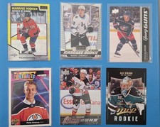 NHL Rookie Card Lot (12) – Young Guns Shea Theodore, Sillinger, Broberg,.... rookie card picture