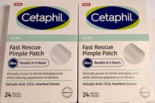 Cetaphil Acne Fast Rescue Pimple Patch  Lot of 2 - Brand New, Factory Sealed