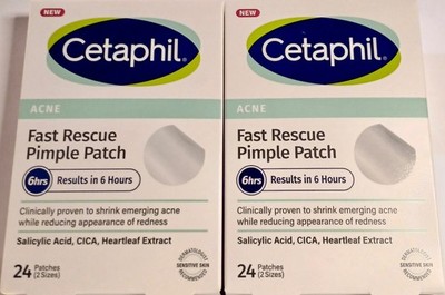 Cetaphil Acne Fast Rescue Pimple Patch ~ Lot of 2 - Brand New, Factory Sealed