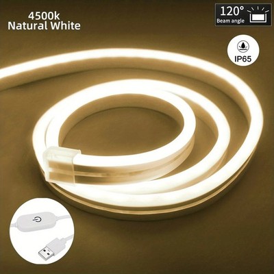 Neon Streifen Licht USB DC 5V Dimmbar Flexibel Wasserdicht Touch Home Decor Band