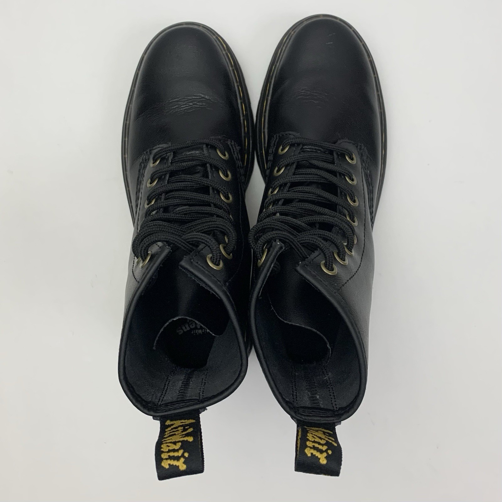 Doc Dr Martens Zavala Womens 6 Mens 5 Black Leather Lace Up Combat Chunky Boots thumbnail 7