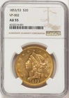 1853-P Liberty Double Eagle — photo from another recent sale