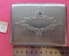 vintage SOVIET ERA Old cigarette case with a beautiful pattern, made in USSR  №6
