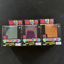 Lot of 3 Nee Doh Gumdrop Blue Purple Orange Fidget Stress Squishy NeeDoh 3 Pack