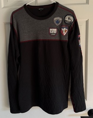 Alp-n-Rock Ski Patch Long Sleeve Shirt Mens L Aspen Vail Whistler Chamonix Rare