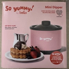 Bella So Yummy Mini Dipper PINK Electric Fondue Set Cheese Chocolate Caramel NEW