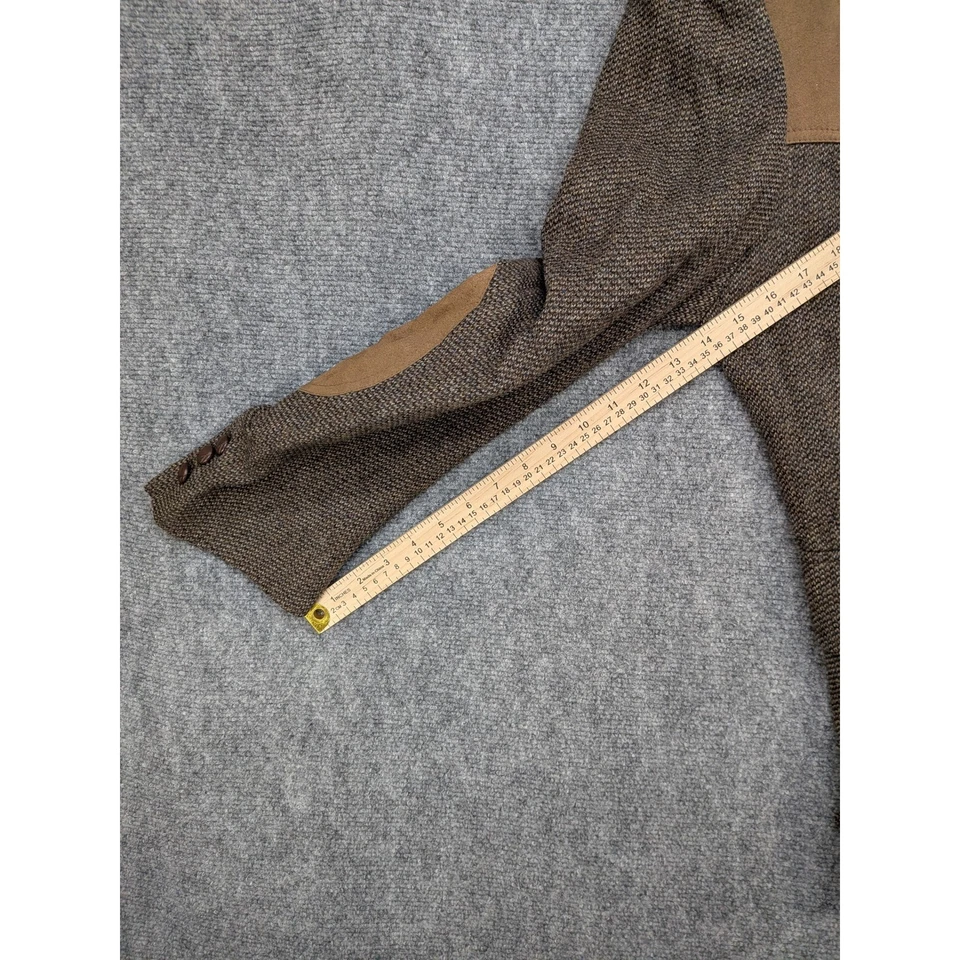 Vtg Pendleton Wool Sport Coat Brown Tweed Western Blazer Mens 44 Elbow Patch - Image 4 of 4