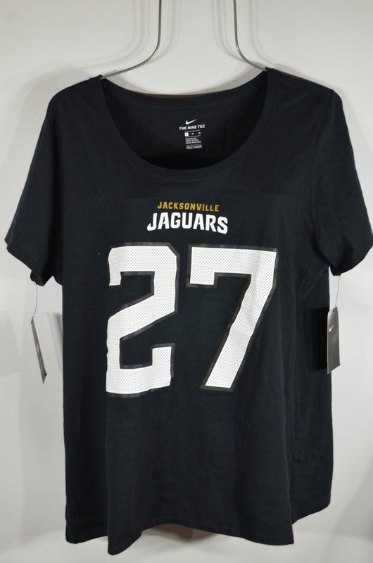 Nike Woman's T shirt XL NFL Jacksonville Jaguars  Officially Licensed Black NWT