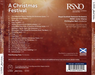 ROYAL SCOTTISH NATIONAL ORCHESTRA / CHRISTOPHER BELL CHRISTMAS FESTIVAL NEW CD