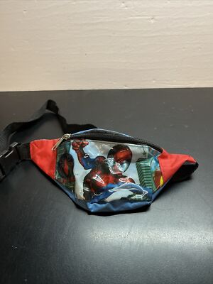 Vintage MARVEL PETER PARKER Kids Spider-Man Fanny Pack Waist Pack Belt Bag W3