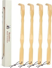 Bamboo Back Scratcher, 17 Inch Long Handle Back Scratchers for Adults Men Women,