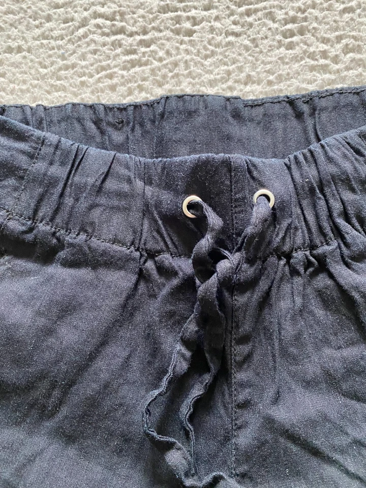 Pantalones cortos International Concepts para mujer mezcla de lino con cordón negros - S (28 x 4,5) Foto 4 de 4