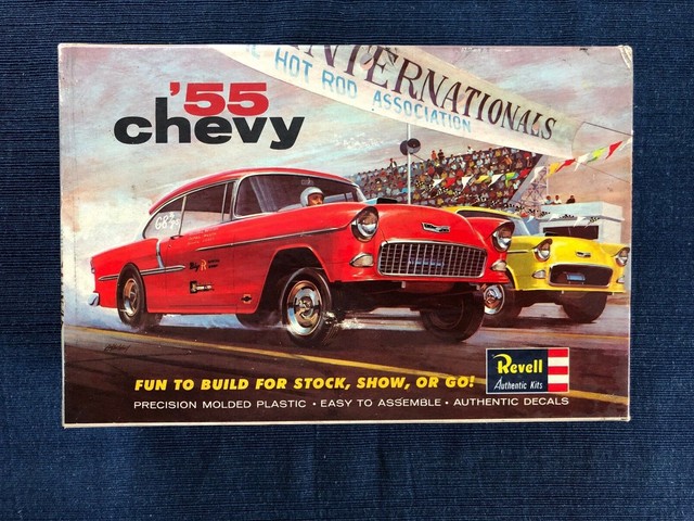 REVELL #H-1276 '55 CHEVY MODEL KIT 1/25 scale UNBUILT Original Issue | eBay