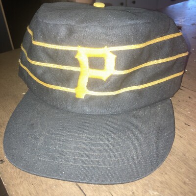 Vtg MLB Pittsburgh Pirates Striped PIllbox Adjustable Hat Cap | eBay