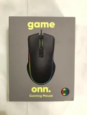 Onn. Gaming Mouse with attached USB power cable 6 ft 