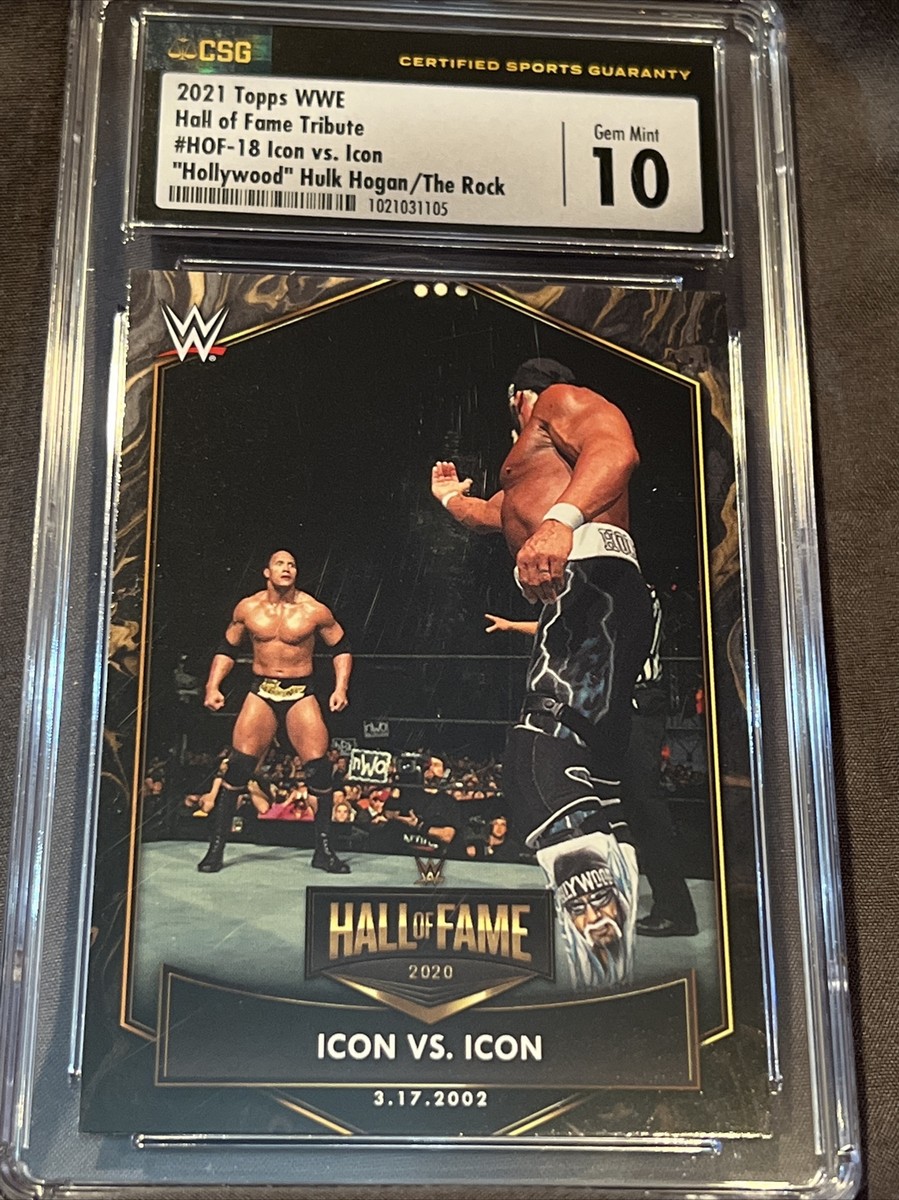 2021 Topps WWE Hall of Fame Tribute Icon Icon Hulk Hogan The