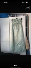 Mint bandeau bridesmaid/prom dress