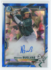 2023 BOWMAN CHROME SAPPHIRE 1ST BRAYAN BUELVAS AUTOGRAPH AUTO PRE ROOKIE RC