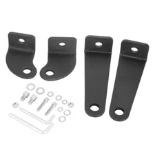 2Pack Universal Side Mounting Brackets For Straight or Curved LED Work Light Bar