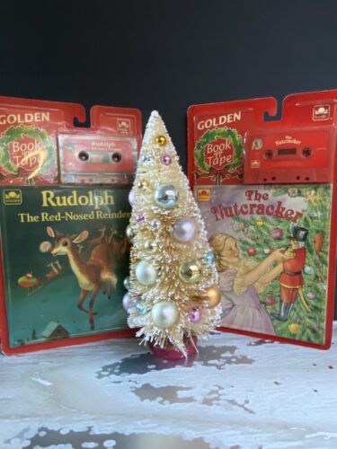 New 1992 Rudolph The Red Nosed Reindeer & The Nutcracker Book N Tape Golden Book - Picture 1 of 18