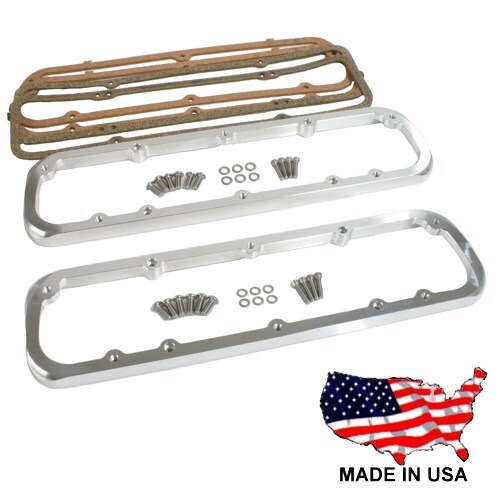 Billet Aluminum Valve Covers Adapters Allows Ford SBF Valve Covers Fit Chevy SBC eBay