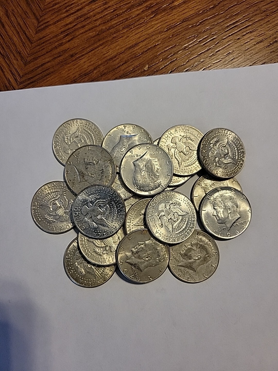 20 Silver Kennedy Halfs. 1 Roll Of Silver Kennedy Half Dollars. Some
