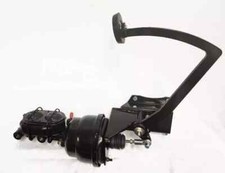 1947-54 Chevy Truck Black Frame Mount Pedal Power Brake Booster Master Cylinder