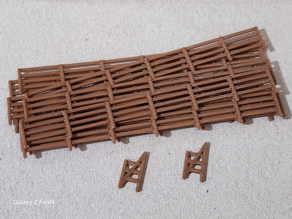 Fencing Railings OO HO New 10 Pack Wood Gauge 1:76 Scale Models Train - Foto 11