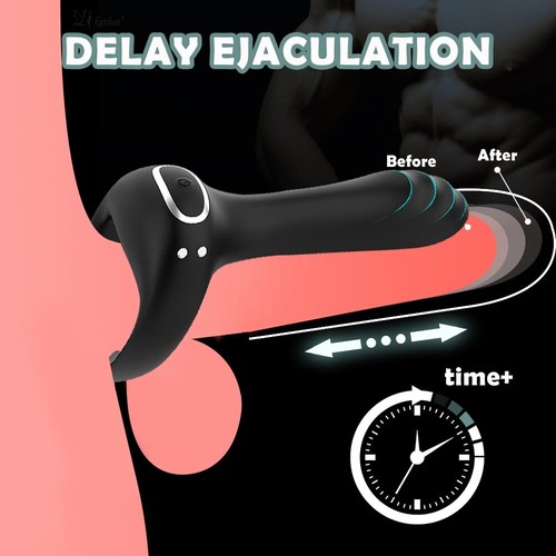 Penis Vibrator APP Remote Control Cock Ring Stimulator Delay Ejaculation Sex Toy - Picture 5 of 17