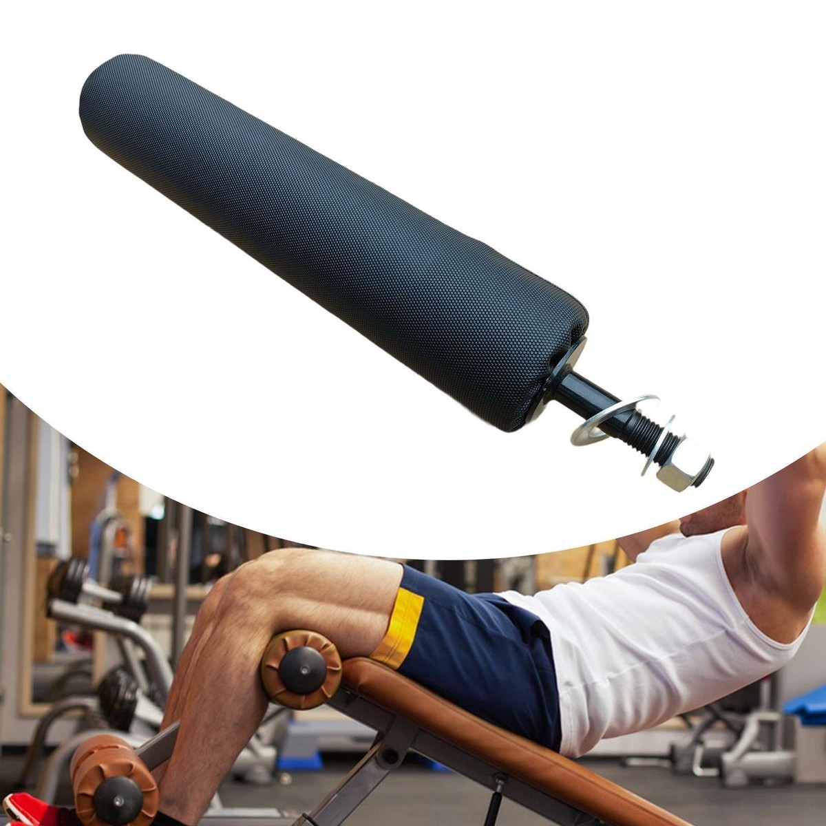 Single Leg Squat Roller Power Rack Attachments Home Gym Bulgarian