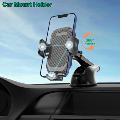 Universal Car Phone Holder Mount Stand Windshield For iPhone 11 Pro Max  XR/XS