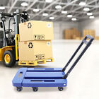 Portable Cart Folding Dolly Collapsible Trolley Push Hand Truck Moving Cart