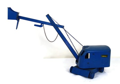blue toy excavator
