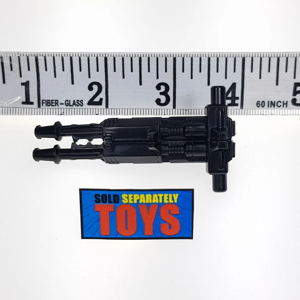 Transformers Classics Jetfire RIFLE left & right Voyager black weapon accessory - Image 2 of 4
