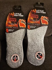 2 Pair Thermal Cushion Insoles Little Hotties Shoe Boot Unisex Inserts Warm Fet
